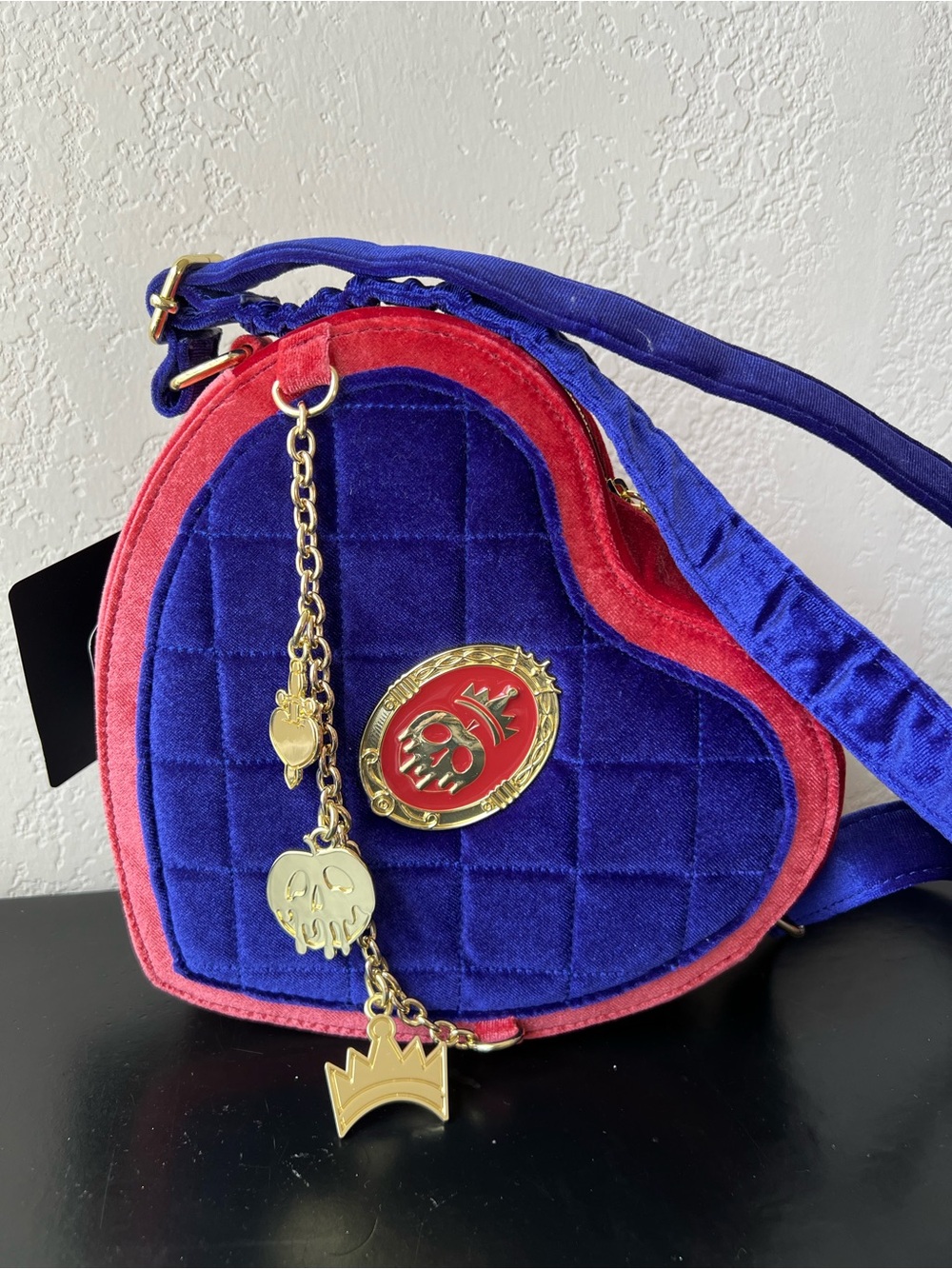 Loungefly Disney Snow White & the Seven Dwarfs Evil Queen Velvet Crossbody Bag